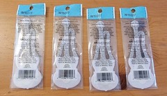 Scrapbooking Craft Rock Guitar Stickers Red Set Of 4 Jolees-Boutique 4.75×1.7 in