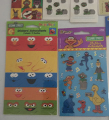 Assorted Lot of 11 SandyLion/Carlton Sesame Street Stickers Autocollants NEW