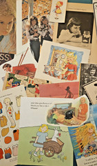LOT 100 pc Vtg FAMILY CHILDREN Ephemera Pack Junk Journal Scrapbook Print Ads