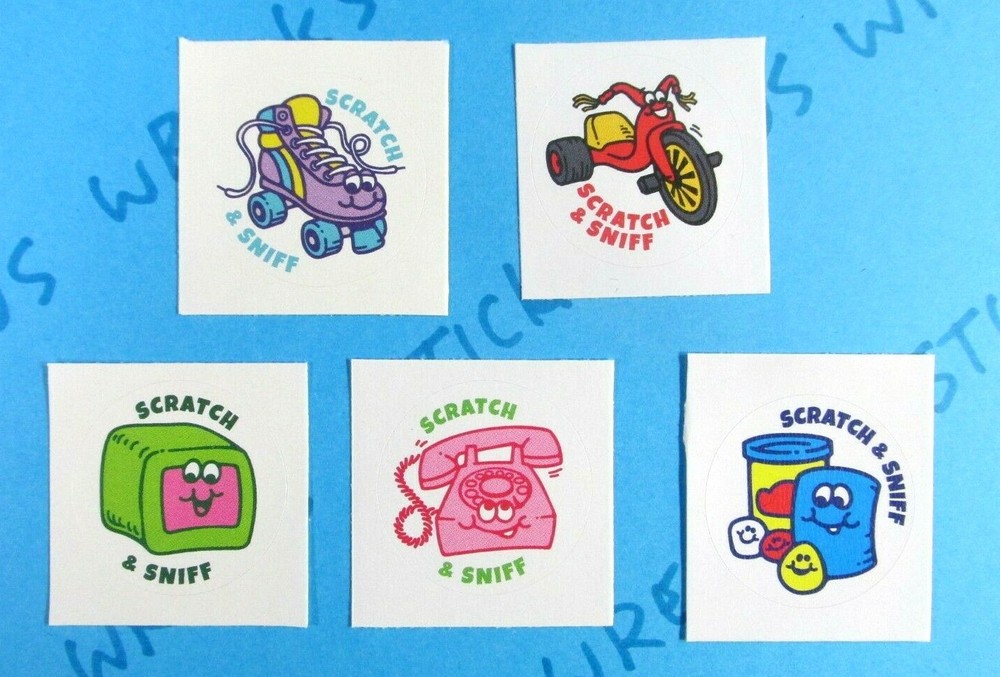 Everything Smells Retro 80’s Stickers Scratch & Sniff 80’s Kids You Choose