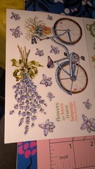 PSX Designs Stickers Lot Of 3 Sheets Tea Party Music Bike Flowers