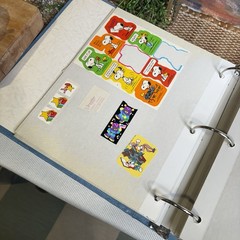 Vintage Sticker Collection Binder Fair Condition Holographic 80s 90s Nostalgia