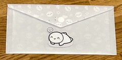 TheCoffeeMonsterzCo Hobonichi Weeks Grey Daisies Sticker Envelope TCMC 3.5 x 7.5