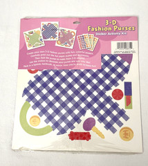 Hallmark 3-D Fashion Purses Sticker Activity Kit Stickers New in package