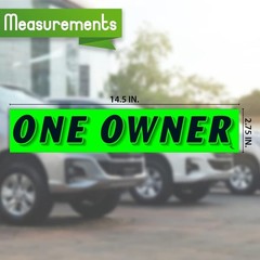 Durable Vinyl One Owner Windshield Stickers – 12-Pack with Crystal Gloss Finish
