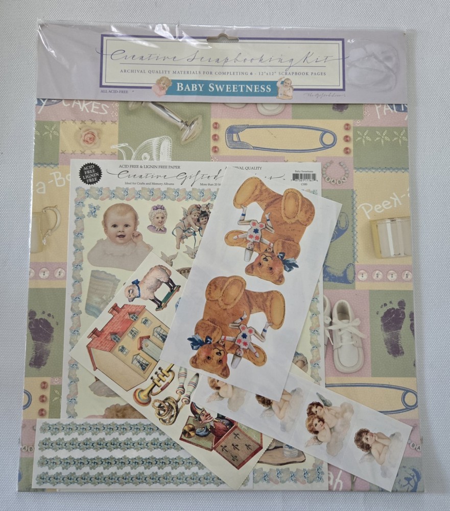 Michel&Company Creative Scrapbooking Kit,Baby Sweetness,6 12×12 Pages,Made in US