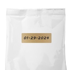 1×3 Inch Color-Code Labels Kraft Sticker Rectangle 500 Labels Per Roll (Kraft)