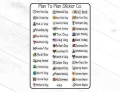 4065~~US Holidays Planner Stickers.