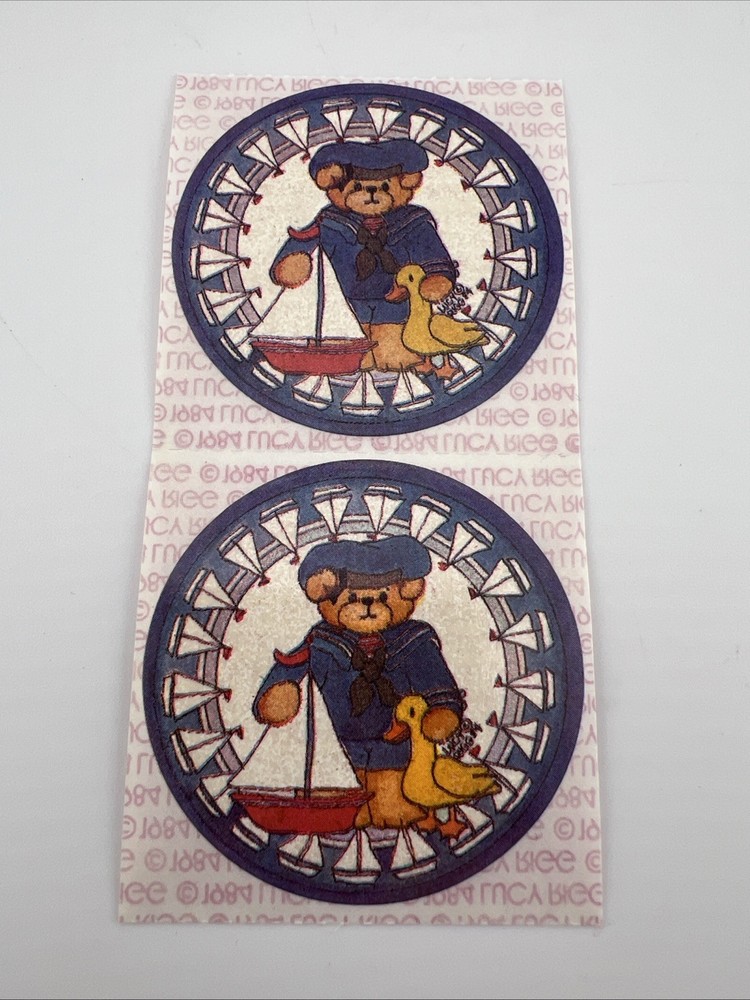 Vintage Lucy Rigg Bear Stickers 1984 Two Stickers As Shown