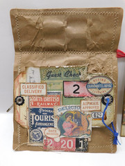 Junk Journal Add-Ons Handmade Tags Card Envelope File Clipboard Ephemera Set 8