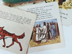 Vintage Pages children’s Books Junk Journal Scrapbooking Set C