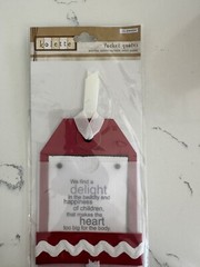 Colorbok Kolette Red Pocket Quotes 2 PC Together Delight Scrapbooking Crafts