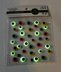 24x Wiggle Eyes 14x Glow in Dark – 38-ct Googly Eyes Sticker Pack by Creatology