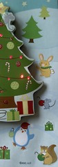 LIGHTED CHRISTMAS TREES SCENE Stickers (17pc)AGC•Penguin￼•Animal•Decorating•Star