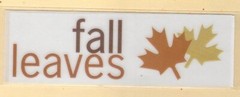 MY MIND’S EYE RUB ON TRANSFER TITLES ~ FALL & HOLIDAY THEMES 5 CHOICES*