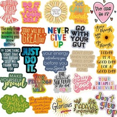 300Pcs Positive Motivational Vinyl Stickers for Water Bottles Laptop DIY