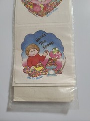 Vintage Cabbage Patch Scratch N Sniff Stickers Jellybean Scrapbook Dolls 80s