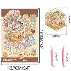 DIY 3D Sticker Scene Collection Book for Kids Adults for Gifts Stickers