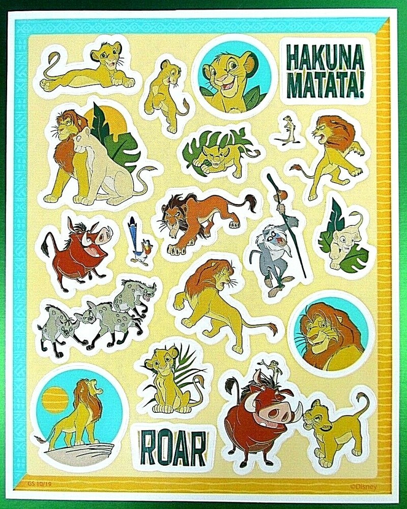 The Lion King Sticker Sheet