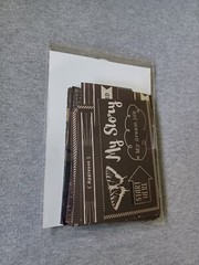 100 pcs Junk Journal, Scrapbook, Collage, Ephemera Embellishment Black Paper Kit