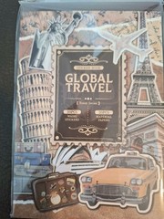 30 Sheets Detailed Global Travel Sticker Book & Eph Papers 30 Sheets Of Stickers