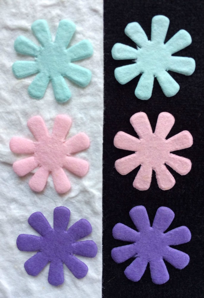 60 Flowers mulberry paper Flower diecuts Baby babies Shower Invitations cards