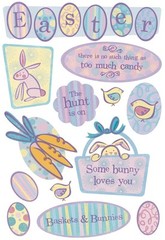 Easter Scrapbooking Stickers Acid Free Cardstock 13 Peel and Use Stickers
