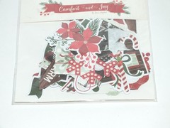 Christmas Ephemera Recollections Stickers My Minds Eye Die Cut Shapes Holly E135