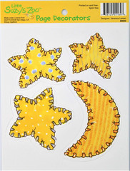 Suzy’s Zoo «Moon & Stars» Scrapbook Page Decorator #83023 Includes 4 Die Cuts