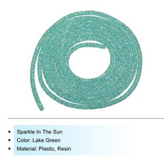 2.5 Yard 6mm Glitter Sequins Rope Sequins Rhinestone Cord Lake Green