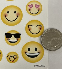 EMOJI Stickers(25pc)AGC•Faces •Expressions•Smiley faces •Sunglasses•Card making•