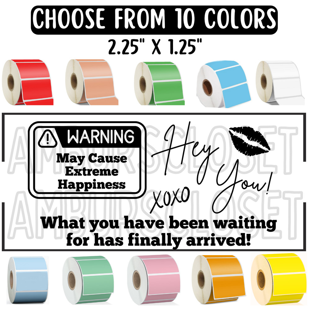 FUNNY THANK YOU STICKERS 2.25″ LABELS SEALS SMALL BUSINESS SCRATCH RESISTANT