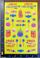 HALLOWEEN, PUMPKIN, TRICK OR TREATS, ONE SHEET BEAUTIFUL STICKERS #HALL03