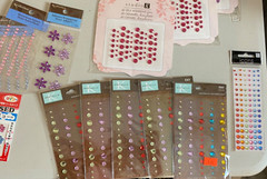 Huge lot of Bling Gems Crystals Scrapbooking Craft Stickers Various brands