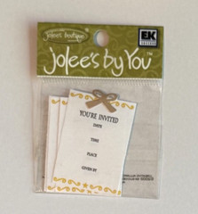 RARE JOLEES Mini INVITATION You’re Invited Wedding Baby Shower Birthday Party 3D
