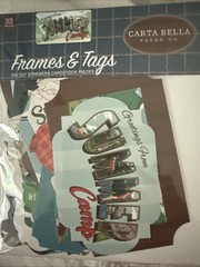Carta Bella Frames & Tags Summer Camp Ephemera Die Cut 33pc