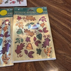Scented Stickers Vtg Stickers Fall Flowers Floral Lot Of 5 Packs 4 New 1 Open