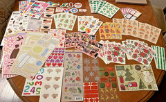 Huge Lot of Stickers over 57 full sheets, Unused, Mix of vintage and recent