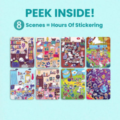 Land of Cats 300+ Kids Sticker Book by Toddler Road Trip Coloring and Sticker B