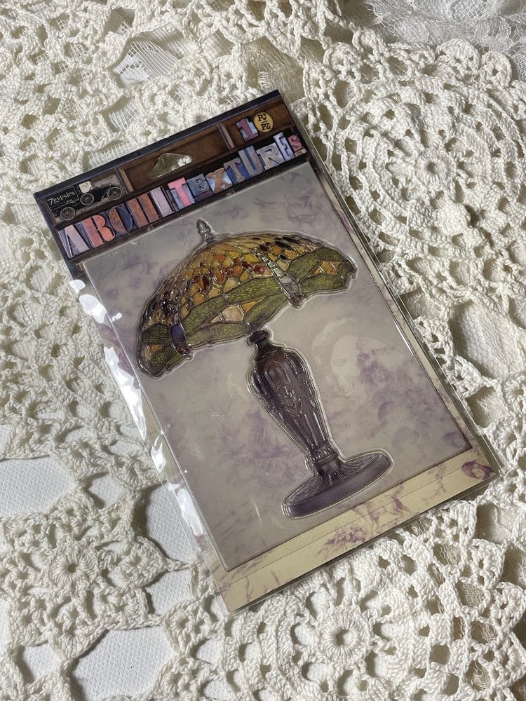 Architextures by 7Gypsies Tiffany Lamp Sticker Vintage Antique Relic Collection