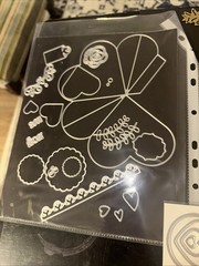 Paper Crafting Steel Dies Lot Of 44 Hearts, Flowers, Tags And Frames + More