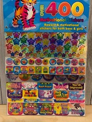 Lot of 3 Lisa Frank Over 400 Reward & Motivational Stickers P7566