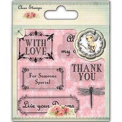 New Rubber Stamps Santoro Mirabelle Character THE SENTIMENTS SET free USA ship