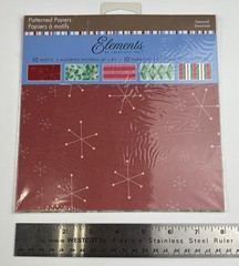 Patterned Paper Elements by Creativity Inc, Christmas 10 Sheets 8×8 5 Patterns