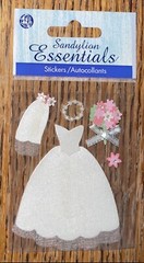 Keepsake Essentials Wedding Brides Dress Shoes Rings Bridal Scrapbook Stickers