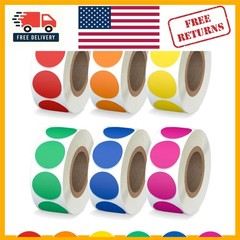 High-Quality 3000 PCS 3/4” Color Coding Stickers – Perfect for Organization