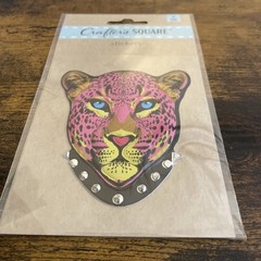 CRAFTER’S SQUARE 3D Sticker Lot Of 2 Puffy Pink Panther w/collar & Cat w/collar