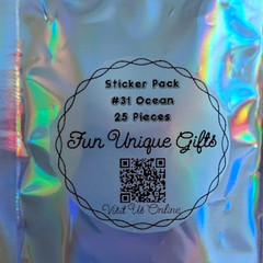 STICKER PACK – Pack #31 – 25 Pieces – Ocean