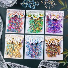 Neon String Lights PET Stickers Decorative Glitter Collage Journals Papercarft