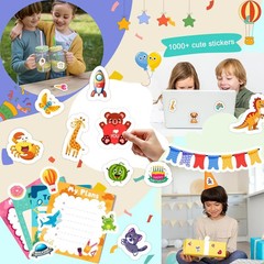 48 Sheets Stickers for Kids, Cute Kids Variety Pack Multicolor